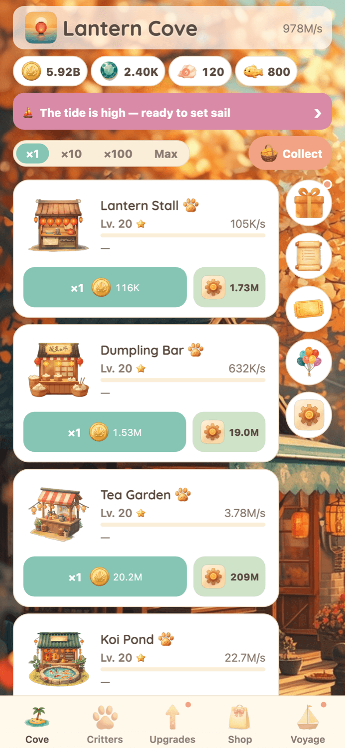 Critter Cove — Dreamier shores await