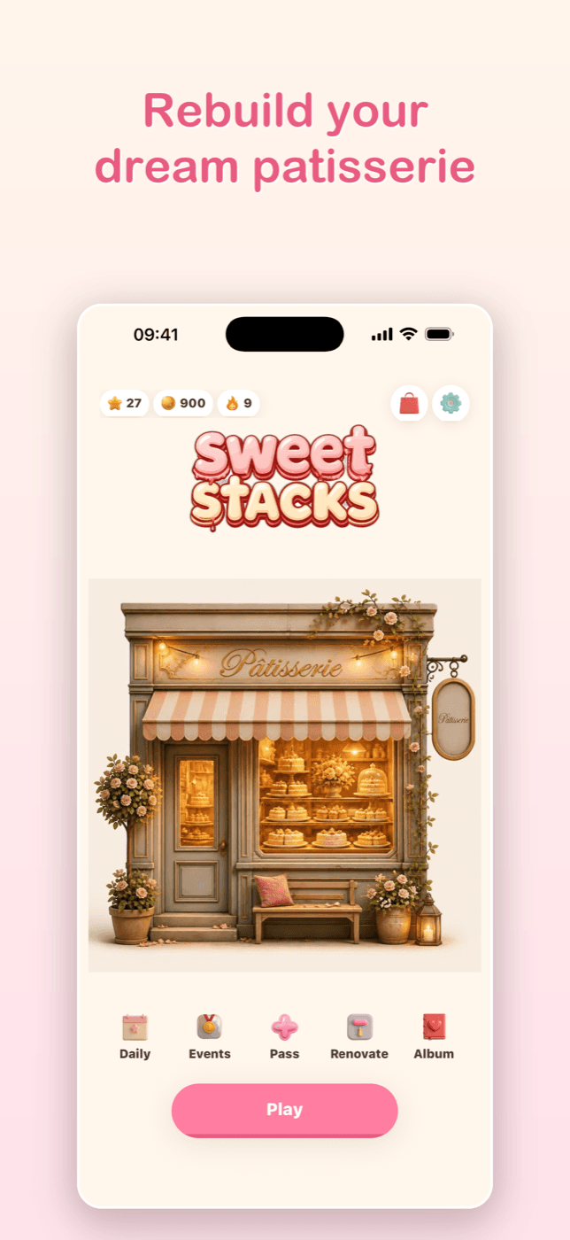 Sweet Stacks — Rebuild your dream pâtisserie