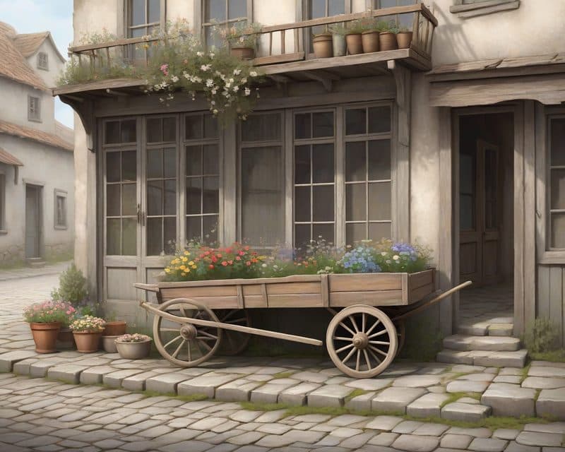 Wisteria Flower Cart — stage 1: Forgotten